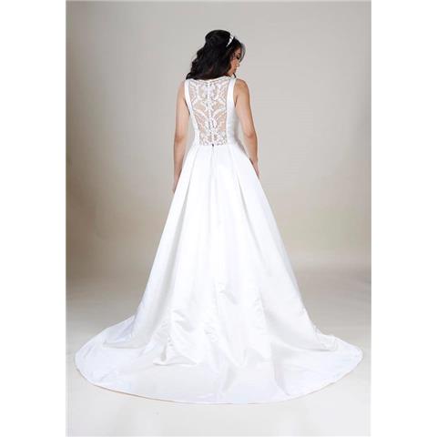 40774 Box Pleat Bridal Gown