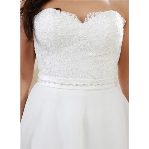 40756s Tea Length Bridal Gown